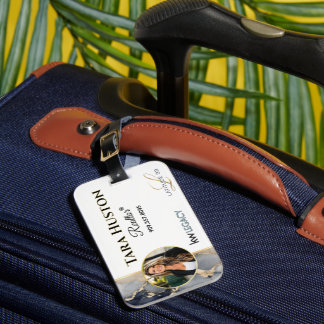 Aangepaste makelaar TARA Huston Bagagelabel