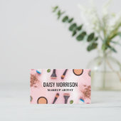 Aangepaste Makeup-artiest Visitekaartje (Staand voorkant)