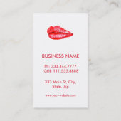 Aangepaste Makeup-artiest Visitekaartje (Achterkant)