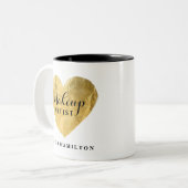 Aangepaste Makeup Artist Coffee Mok (Voorkant links)