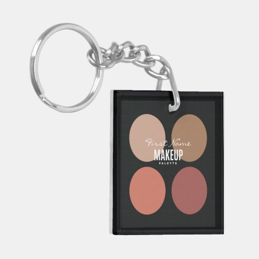 Aangepaste Makeup Palette Gift Bag Stuffers Sleutelhanger (Voorkant Links)