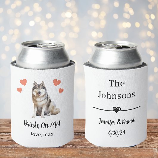 Aangepaste Malamute Pet Wedding Koelbox Blikjeskoeler
