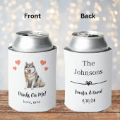 Aangepaste Malamute Pet Wedding Koelbox Blikjeskoeler