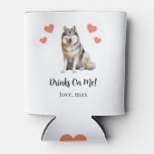 Aangepaste Malamute Pet Wedding Koelbox Blikjeskoeler (Voorkant)