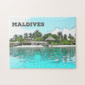 Aangepaste Maldiven Legpuzzel (Horizontaal)