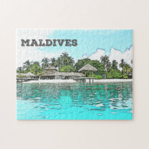 Aangepaste Maldiven Legpuzzel