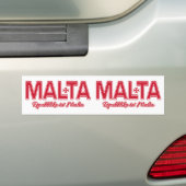 Aangepaste MALTA-bumperstickers Bumpersticker (Op auto)