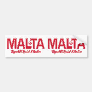 Aangepaste MALTA-bumperstickers Bumpersticker