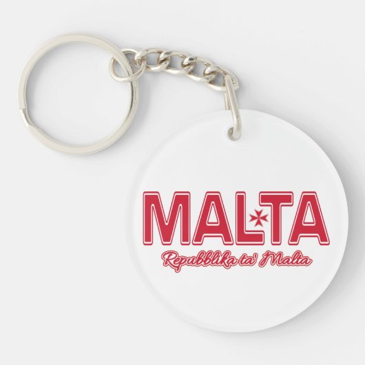 Aangepaste MALTA-keten Sleutelhanger (Voorkant)
