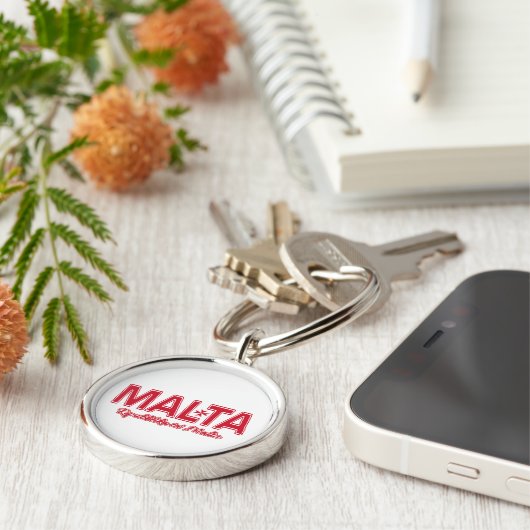 Aangepaste MALTA-keten Sleutelhanger (Zijkant)