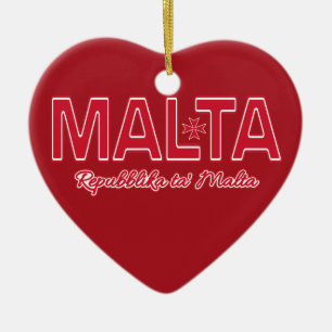 Aangepaste MALTA-versiering Keramisch Ornament