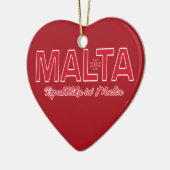 Aangepaste MALTA-versiering Keramisch Ornament (Links)