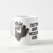 Aangepaste Maltese vader Vaderdag hondenliefhebber Koffiemok (Voorkant links)