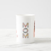 Aangepaste mam foto Aangepaste Moederdag Porselein Kop (Voorkant)