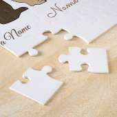 Aangepaste Mama Beer Met 2 Kinder Namen Moederdag Legpuzzel (Zijkant)