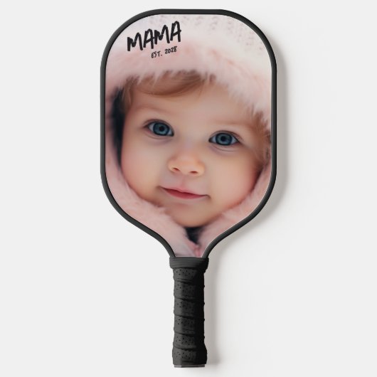 Aangepaste mama foto pickleball paddle (Voorkant)