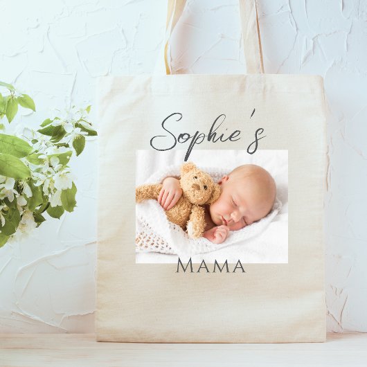 Aangepaste MAMA-foto Tote Bag