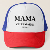 Aangepaste Mama Naam Moederdag Gepersonaliseerde G Trucker Pet (Voorkant)