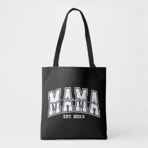 Aangepaste Mama Opgericht Jaar Gepersonaliseerde M Tote Bag