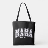Aangepaste Mama Opgericht Jaar Gepersonaliseerde M Tote Bag (Achterkant)