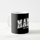 Aangepaste Mama Oprichtingsjaar Gepersonaliseerd Koffiemok (Voorkant links)