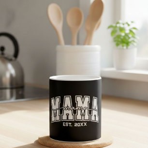 Aangepaste Mama Oprichtingsjaar Gepersonaliseerd Koffiemok