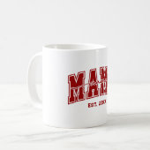 Aangepaste Mama Oprichtingsjaar Gepersonaliseerd Koffiemok (Voorkant links)