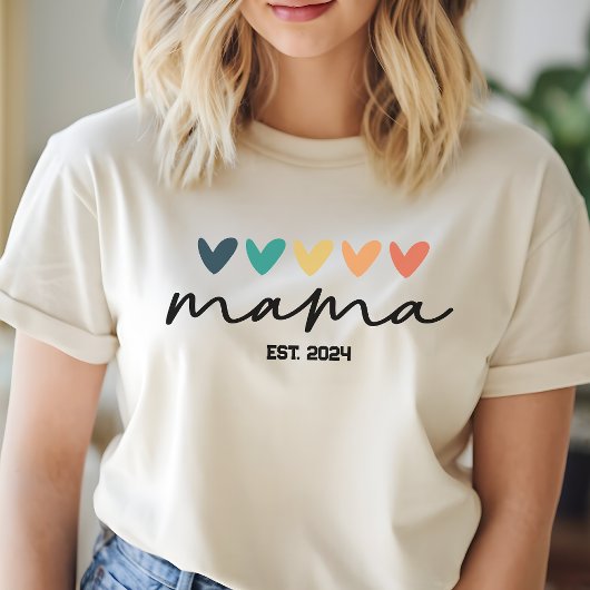 Aangepaste Mama Shirt, Gift voor Mam, Moederdag Gi T-shirt