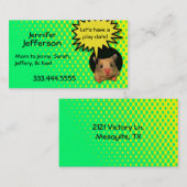 Aangepaste mammie-kaart van de grote hamster contactkaartje (Voorkant / Achterkant)