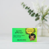 Aangepaste mammie-kaart van de grote hamster contactkaartje (Staand voorkant)