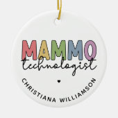Aangepaste Mammo Technoloog Mammografie Tech Keramisch Ornament (Voorkant)