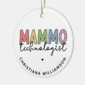 Aangepaste Mammo Technoloog Mammografie Tech Keramisch Ornament (Links)