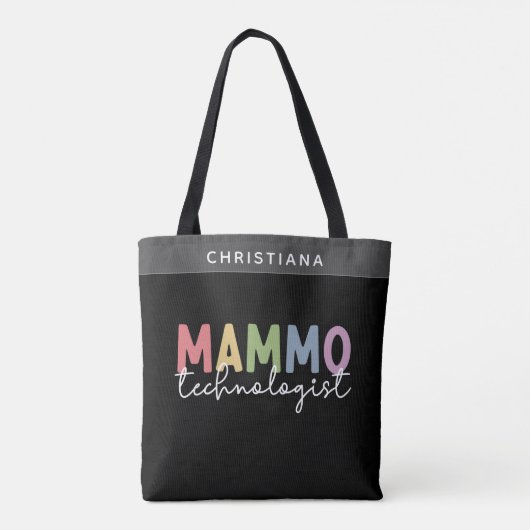 Aangepaste Mammo Technoloog Mammografie Technicus Tote Bag (Achterkant)
