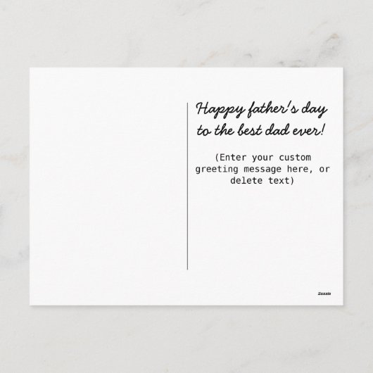 Aangepaste man vader legende Vaderdag Kaart (Achterkant)