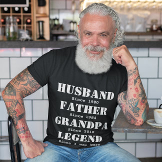 Aangepaste man|Vader|Opa|Legende Vaderdag T-shirt