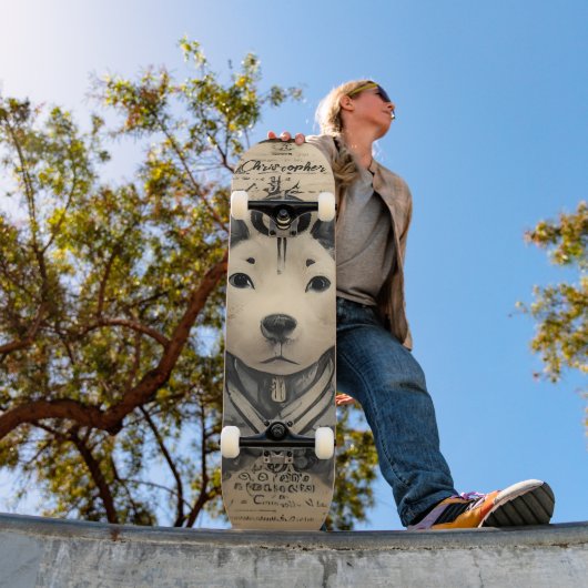 Aangepaste manga Style Dog Persoonlijk Skateboard (Buiten 1)