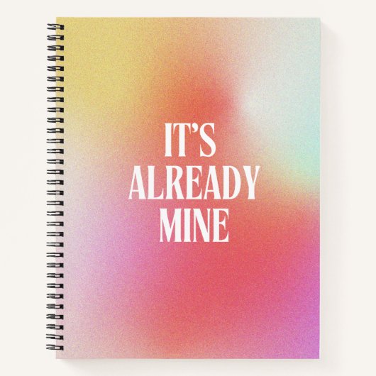 Aangepaste manifestatie gradiënt aura notitieboek (Voorkant)