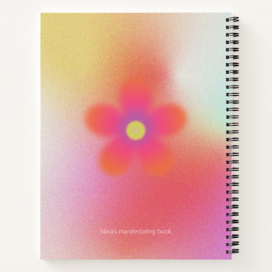 Aangepaste manifestatie gradiënt aura notitieboek (Achterkant)