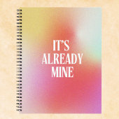 Aangepaste manifestatie gradiënt aura notitieboek