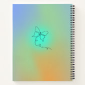 Aangepaste Manifestatie Gradient Aura Quote Notitieboek (Achterkant)