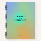 Aangepaste Manifestatie Gradient Aura Quote Notitieboek (Voorkant)