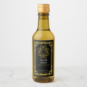 Aangepaste Manipura Zonneplexus Chakra Etherische  Wijn Etiket (Voorkant)