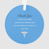 Aangepaste mannelijke verpleegsters scrubs Collect Ornament (achterkant)