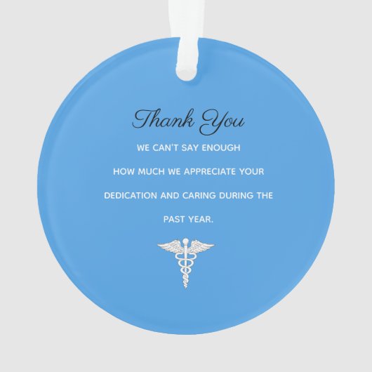 Aangepaste mannelijke verpleegsters scrubs Collect Ornament (achterkant)