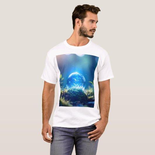 Aangepaste Mannen basisshirt T-shirt (Voorkant volledig)