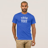 Aangepaste Mannen Bella+Canvas korte hoes Royal Bl T-shirt (Voorkant volledig)