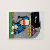 Aangepaste Mannen Billiards Legpuzzel (Horizontaal)