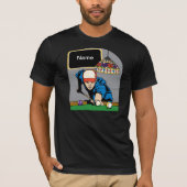 Aangepaste Mannen Billiards T-shirt (Voorkant)