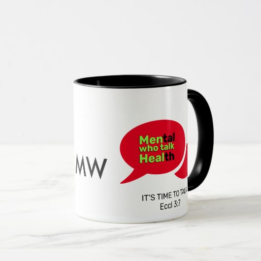 Aangepaste MANNEN DIE GEZONDHEIDSMOGRAM GEBRUIKEN Mok (Voorkant rechts)