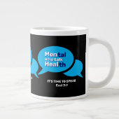 Aangepaste MANNEN DIE HEAL Mannen Mental Health Grote Koffiekop (Rechts)